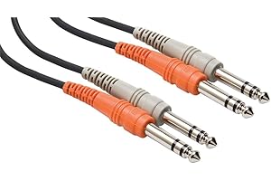 Hosa CSS-203 Dual 1/4" TRS to Dual 1/4" TRS Stereo Interconnect Cable