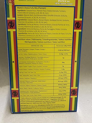 MAMA’S CHOICE - Cocoyam Mehl (Fufu), (1 X 624 GR)