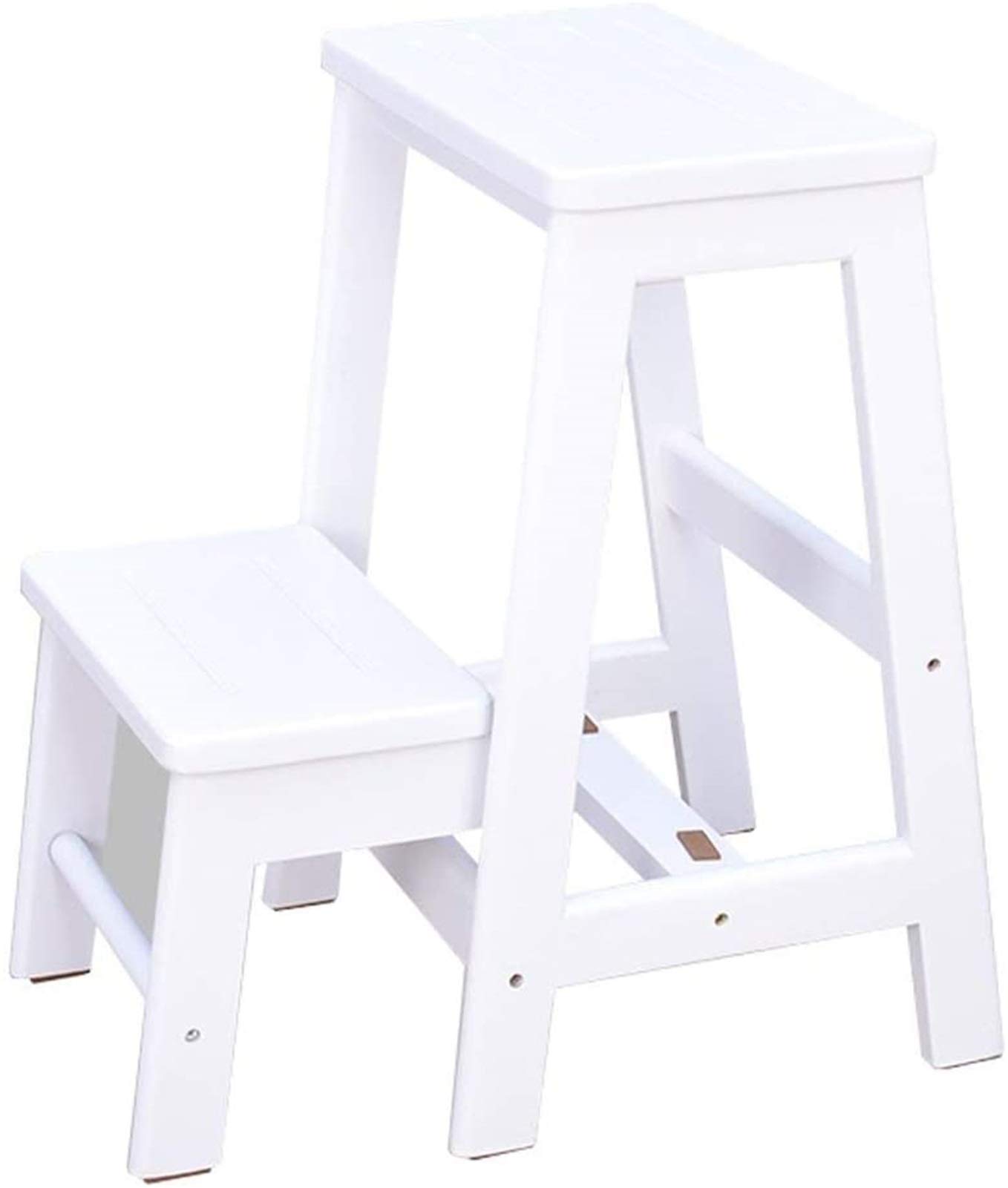 Escabeau portable tabouret familial pliant en bois 2 marches