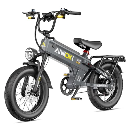 ANIIOKI eBikes for Adults, 200+ Miles Long Range Electric Bike, 28 MPH High Speed Commuting Ebikes, 48V 60AH Electric Bicycles