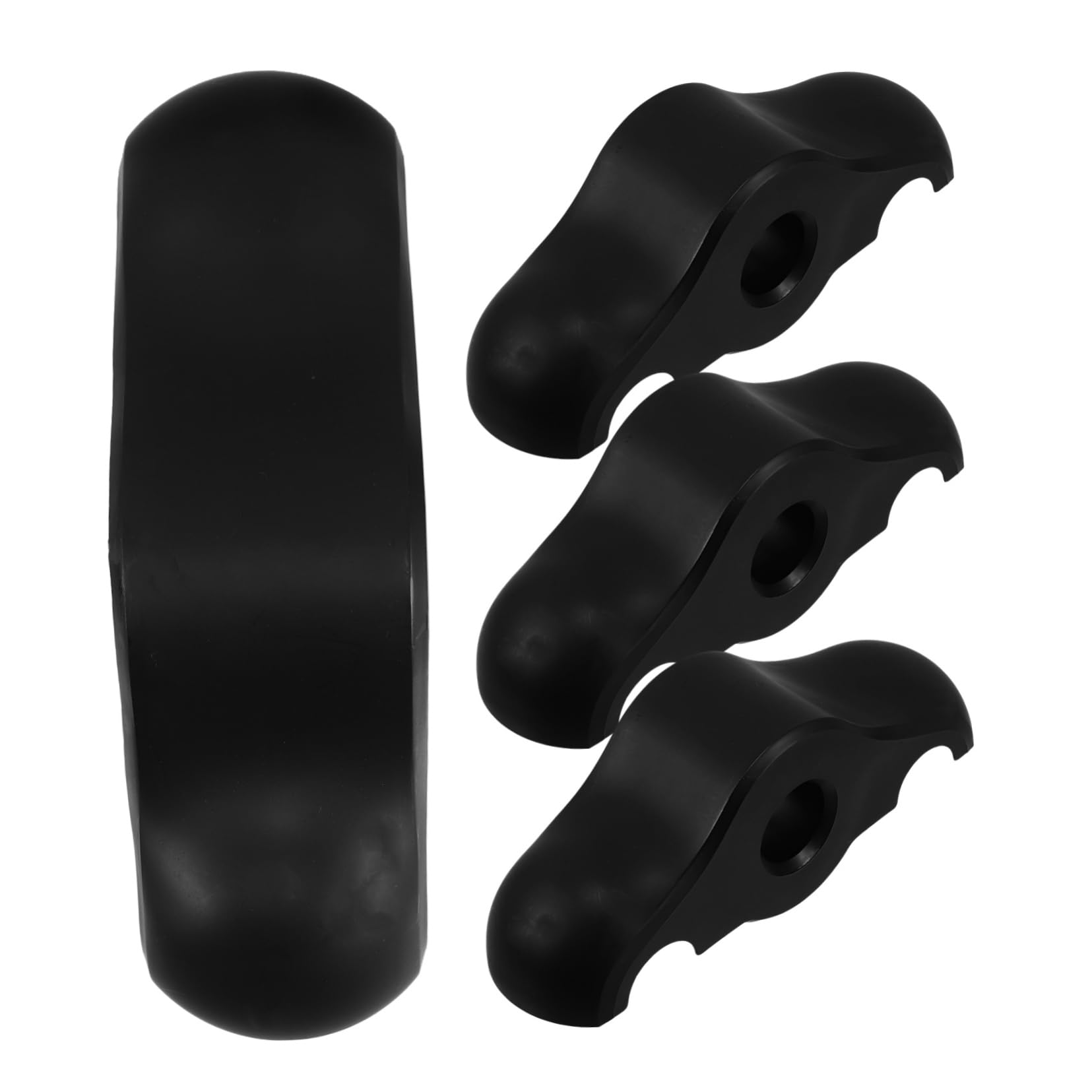 Sosoport Bicycle Foot Support Adapters Exercise Bike Floor Mats Cycling Stabilizers Noise Reduction for Hardwood Tiles Carpets