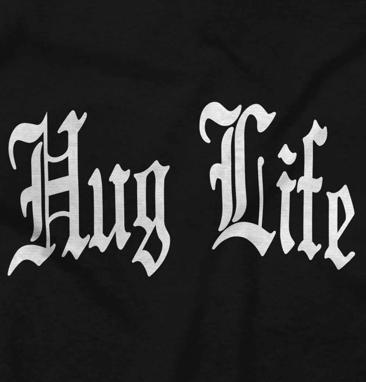 Brisco Brands Hug Life Tattoo Letters Font Funny Baby Romper Boys or Girls