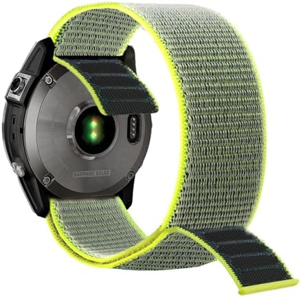 YOOSIDE 22mm Hook and Loop Nylon Watch Strap for Garmin Fenix 8 / epix Pro/Tactix 8 (47mm), Quick Dry Ultralight Sport Wrist Band for Fenix 7/6/5, Instinct 3 45mm