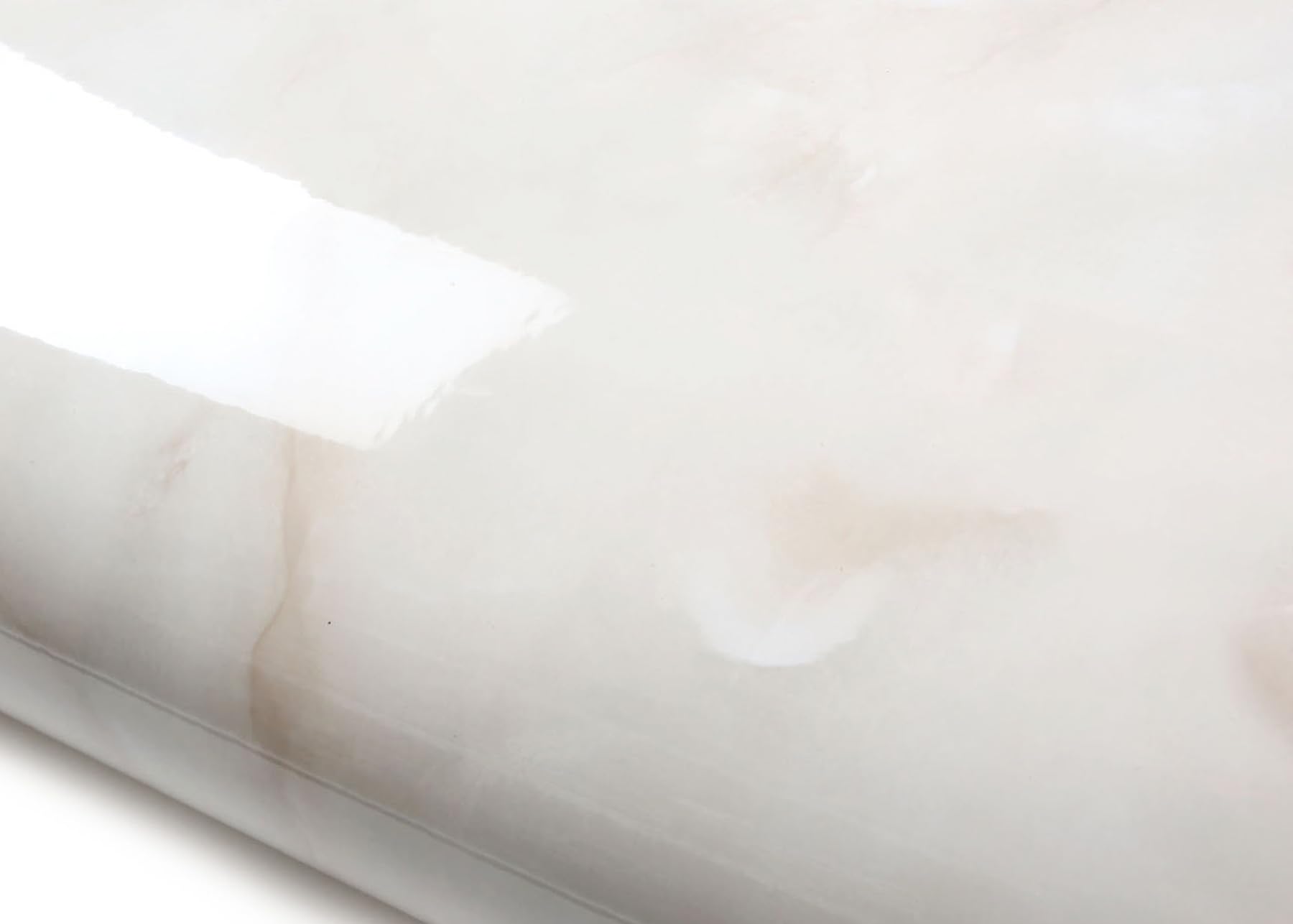 ROSEROSA Peel and Stick Glossy Faux Marble Architectural Film Self-Adhesive Vinyl Film Wallpaper Door Wrap Counter Top Border Mirror Molding Trim