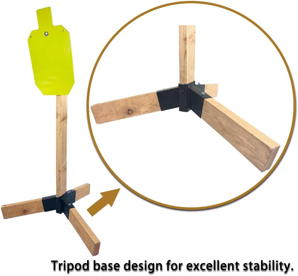 Highwild Target Stand AR500 Steel Target System - 12"x 20"x 3/8" Silhouette with 2x4 Stand Mount Kit
