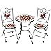 TecTake 401637 - Conjunto de Muebles de jardín Mosaico Mesa con sillas terraza Metal cerámica