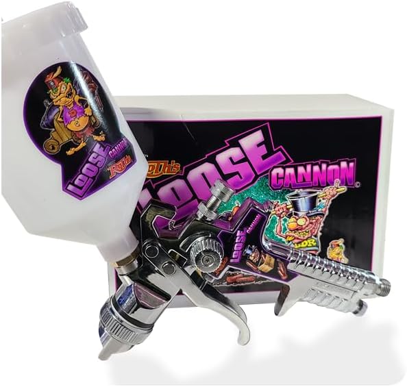Lil Daddy Roth Metal Flake HVLP Spray Gun - Loose Cannon - 3.0mm Tip 3.0mm Tip Loose Cannon HVLP Spray Gun for Lil Daddy Roth Metal Flake, Polyester Primer, Gel Coat