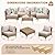 SunloungeCo 7-Piece Patio Furniture Set, Outdoor Wicker Sectional Sofa with Coffee Table, Anti-Slip & Thick All-Weather Cushions for Sunroom,Garden,Backyard, Beige