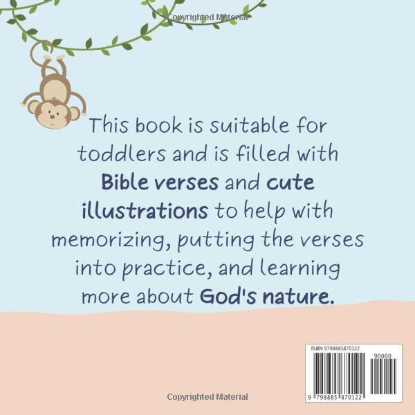 Bible Verses for Toddlers from 2-6 years old: Christian Bible Verses with Customized Illustrations for Toddlers to Encourage Memorization, Practicing Verses, and Learning More About God's Nature - Image 2