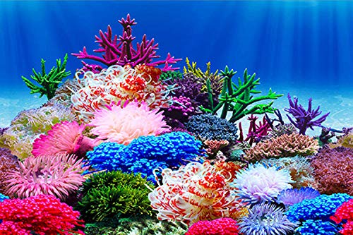 ELEBOX Aquarium Background Poster, Undersea Water...