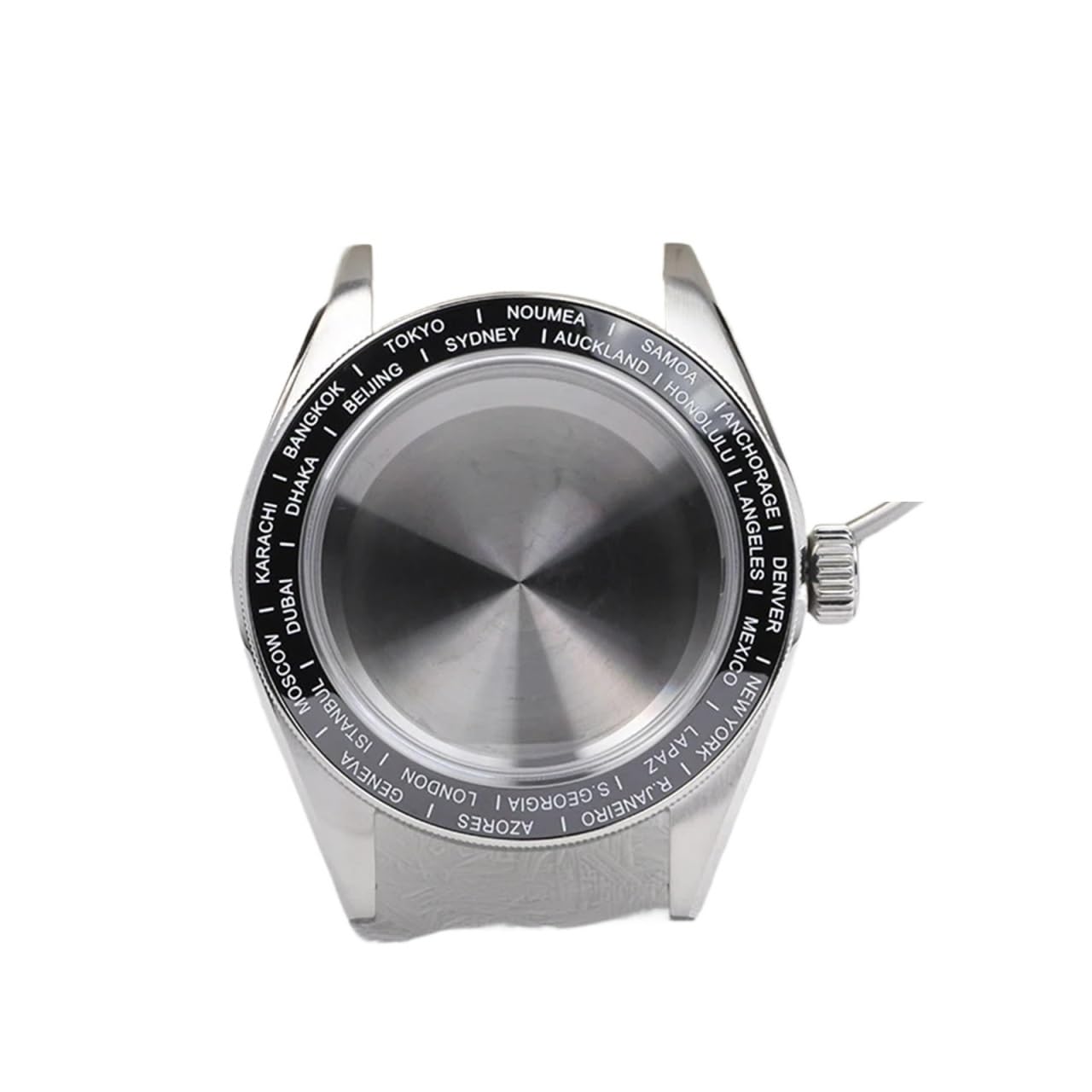 1 szt. Etui na zegarek ze stali nierdzewnej GMT 39mm szafirowe szkło zegarek nurkowy pasuje do Seiko do NH34 mechanizm automatyczny Mod(Case)