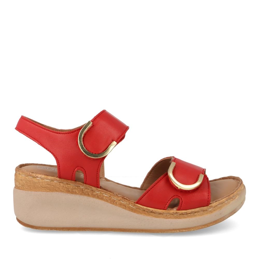 Laura AZAÑA - Sandalia en Piel, cuña 5,5 cm 28403 para: Mujer