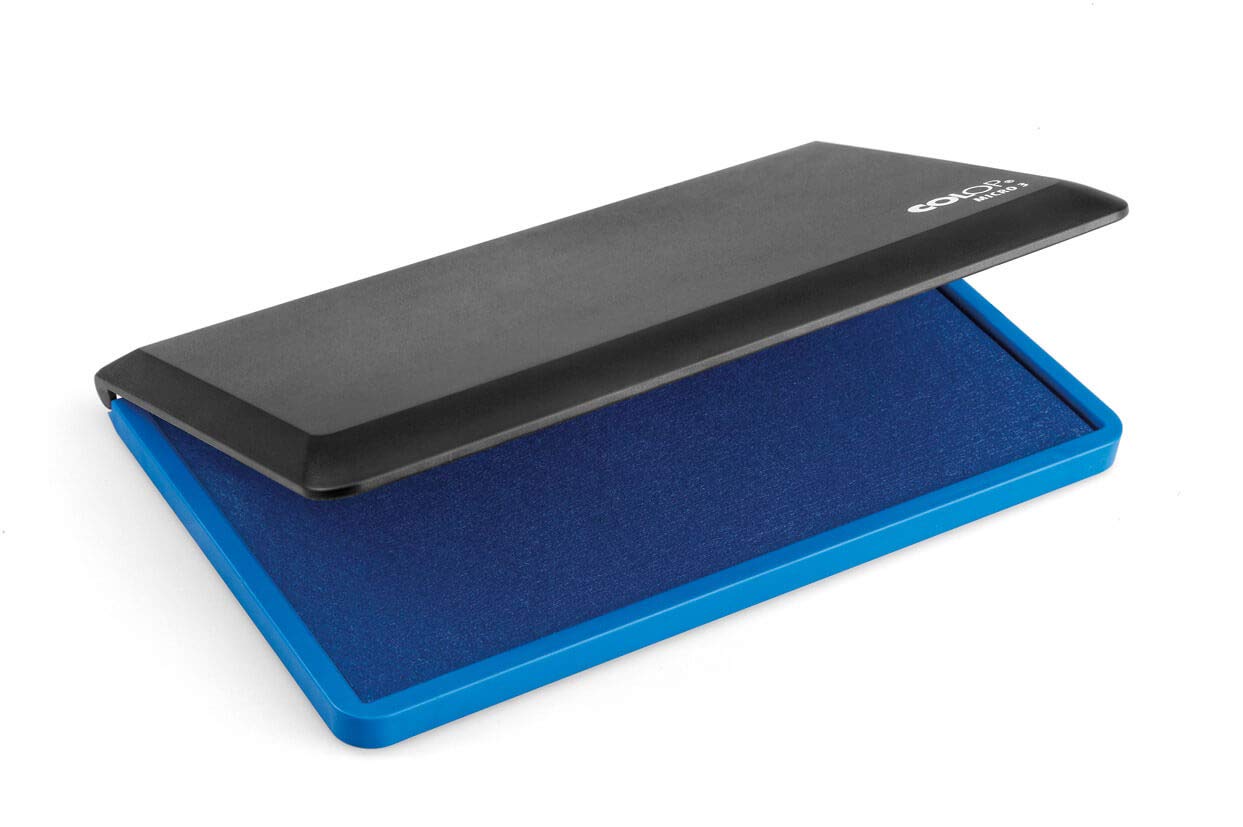 COLOP Micro 3 Stamp Pad - Blue | 109711 | Rubber Stamp Pad 160x90mm | Ink Pad for Traditional Rubber Stamps