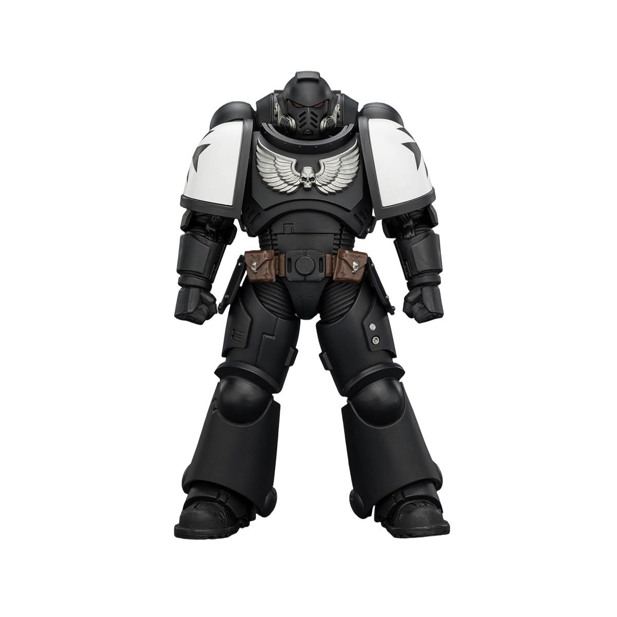 JOYTOY Warhammer 40K Intercessor with Bolt Rifle, Bolt Pistol and Chainsword 1:18 Scale 4.84inches Action Figure (Black Templars)