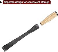 Vista 4 de HARFINGTON Cincel de madera recto de 1-1/9 pulgadas, hoja de borde biselado, herramientas de mano para carpintería con mango redondo para tallar