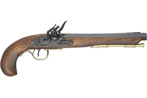 Denix Revolver Kentucky Flintlock Pistol, Brass