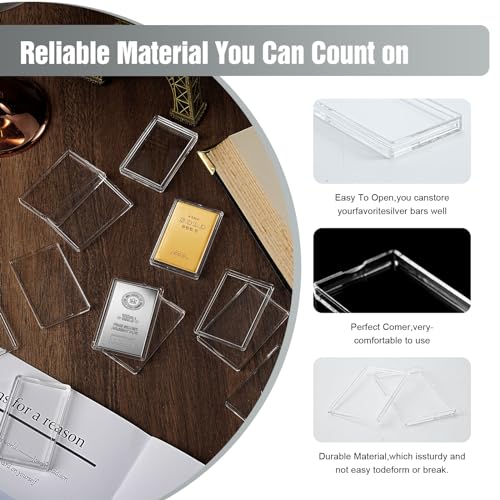 Caja organizadora acrílica para barras de plata 24 pcs miniatura 3