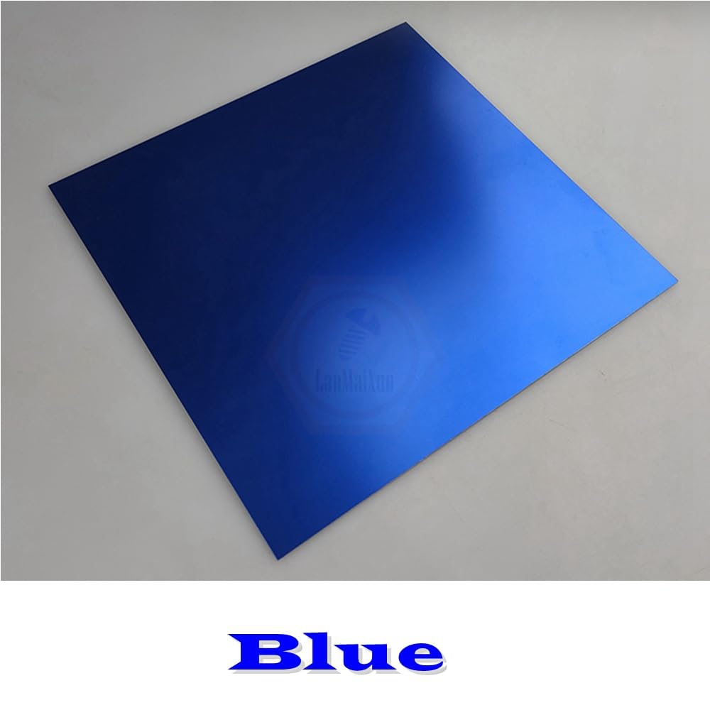 1pcs 1.5×300×300mm 【Bleu】 Anodized 5052 aluminum magnésium alloy feuilles