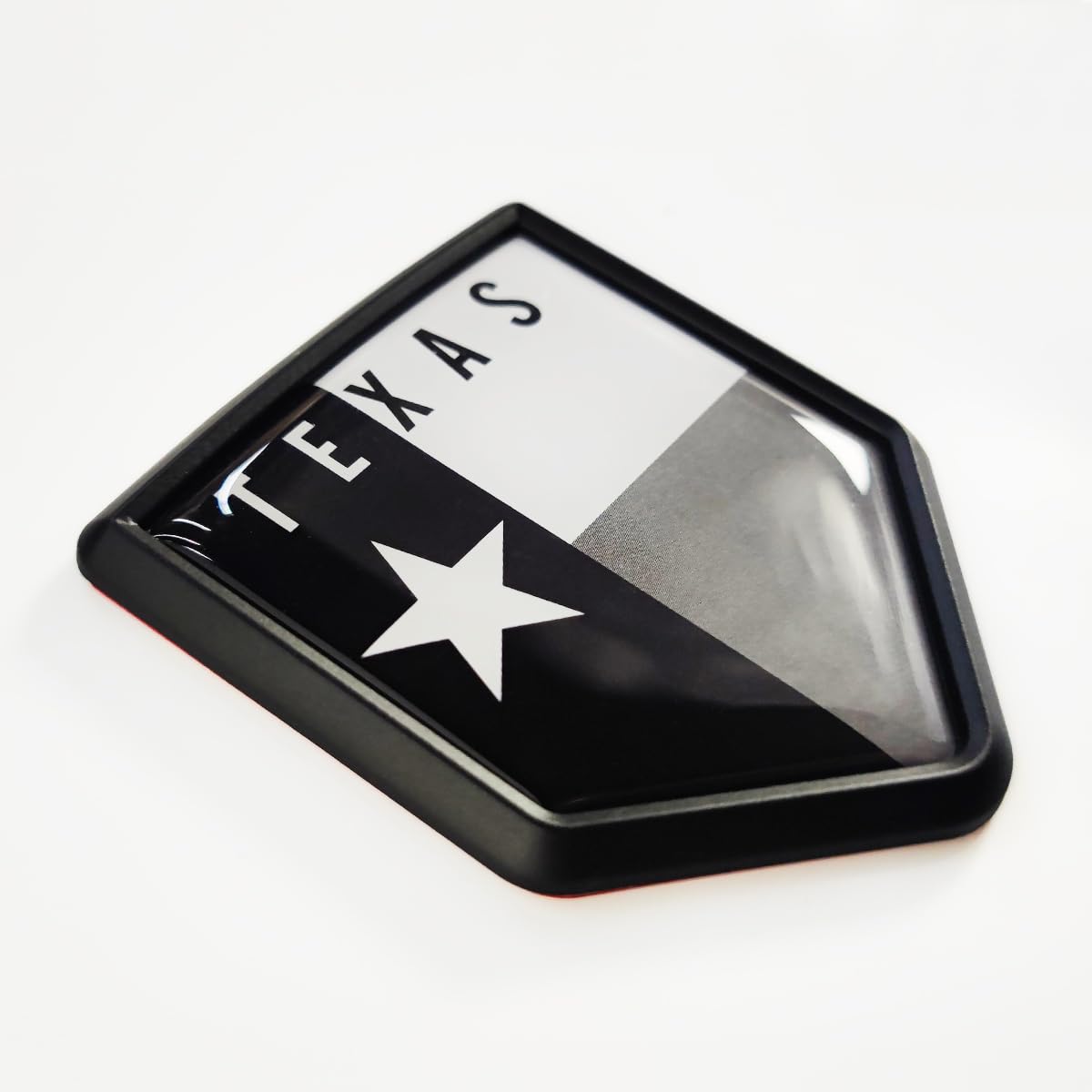 Pegatinas de la bandera de Texas negras para parachoques de coche Overdecor 6