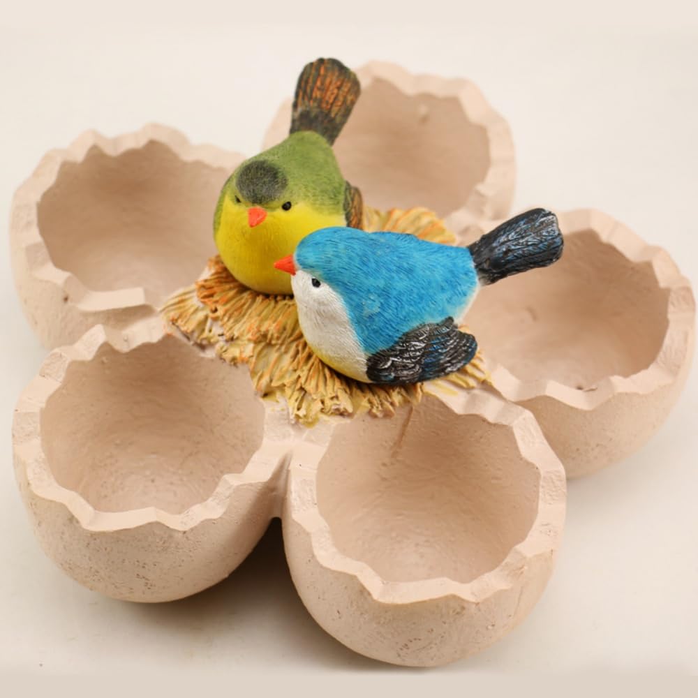 Fantasee Succulent Pot, Small Garden Pots with Drainage Hole - Image 2