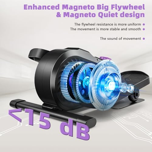 Image of FUNMILY Under Desk Elliptical, Ellipse Leg Exerciser, Standing or Seated Mini Elliptical Machines, Portable Bike Pedal Exerciser for Seniors /Adults, Leg Workout Equipment for Home /Office (Blue)