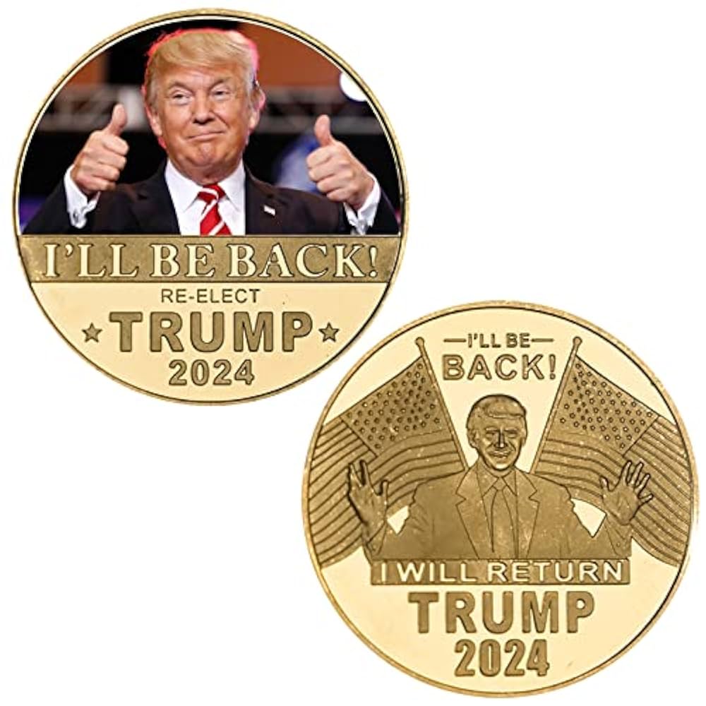 トランプ　WANTED Wr 2024 Donald Trump Gold Coin Set in Box, Gold Plated