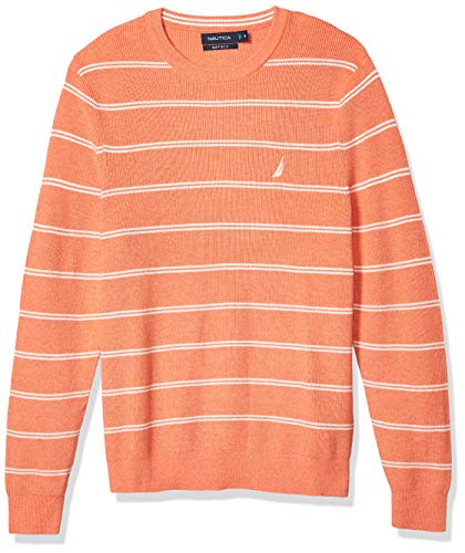 Nautica Men's Navtech Crewneck Sweater, Coral Heather, X-Large