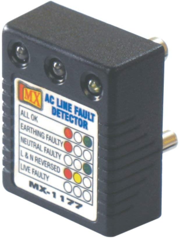 MX Enzo AC LINE Fault Detector , Auto Detect Wire Connection (Black)