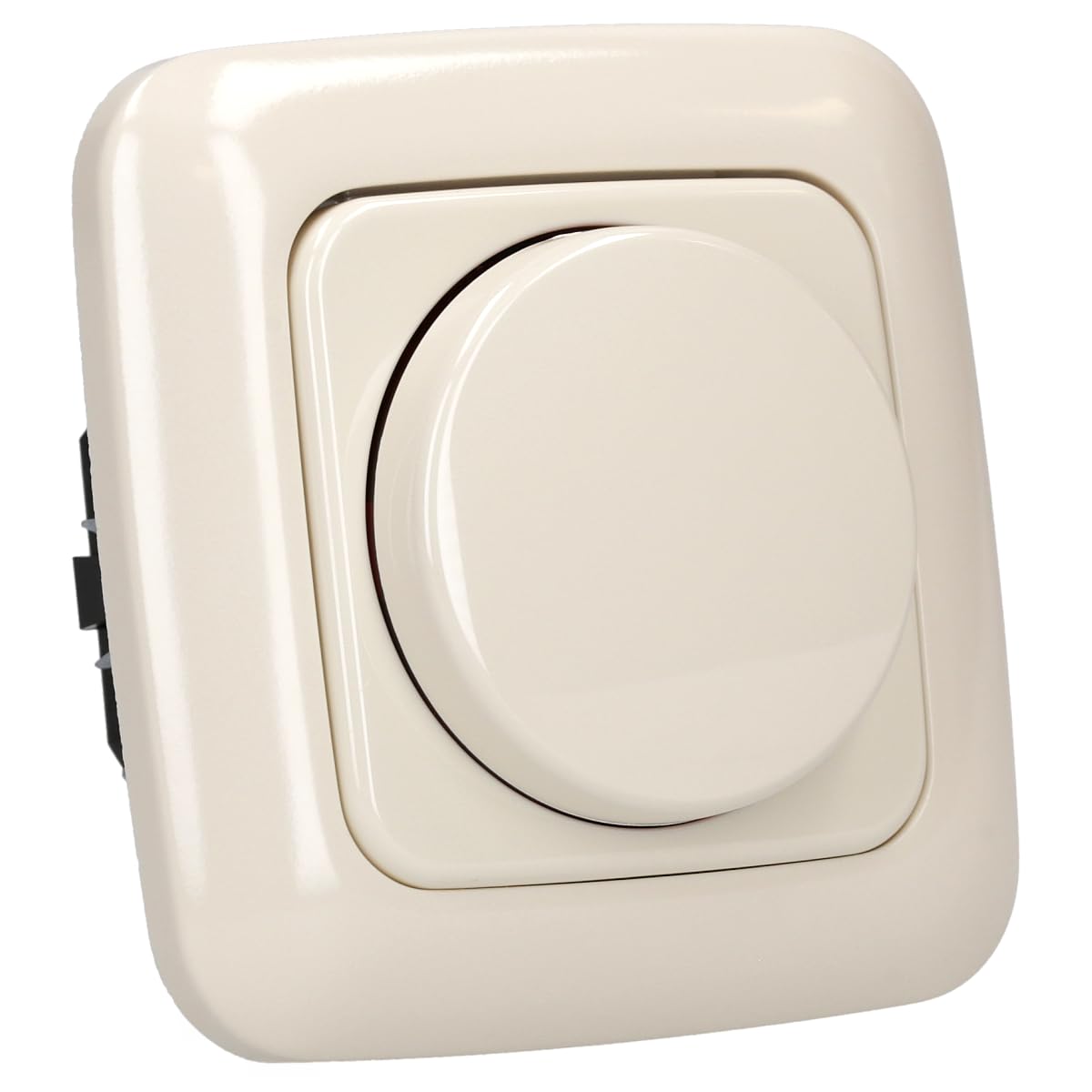 Busch-Jaeger Duro 2000 Set: Drehdimmer 2115-212, Dimm-Einsatz 6523 U-102 und Rahmen 2511-212
