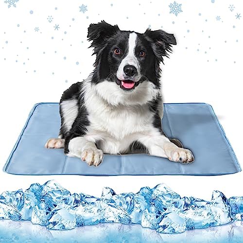 Snuggle Sac Pet Cooling Mat, Large, Dog Cooling Mat, Cooling Mat for Dogs, Cats, Ice Mat, Self-Cooling Mat, Dogs, Cool Dog Blanket, Cold Gel Pad, Pet Mat for Crates, Beds