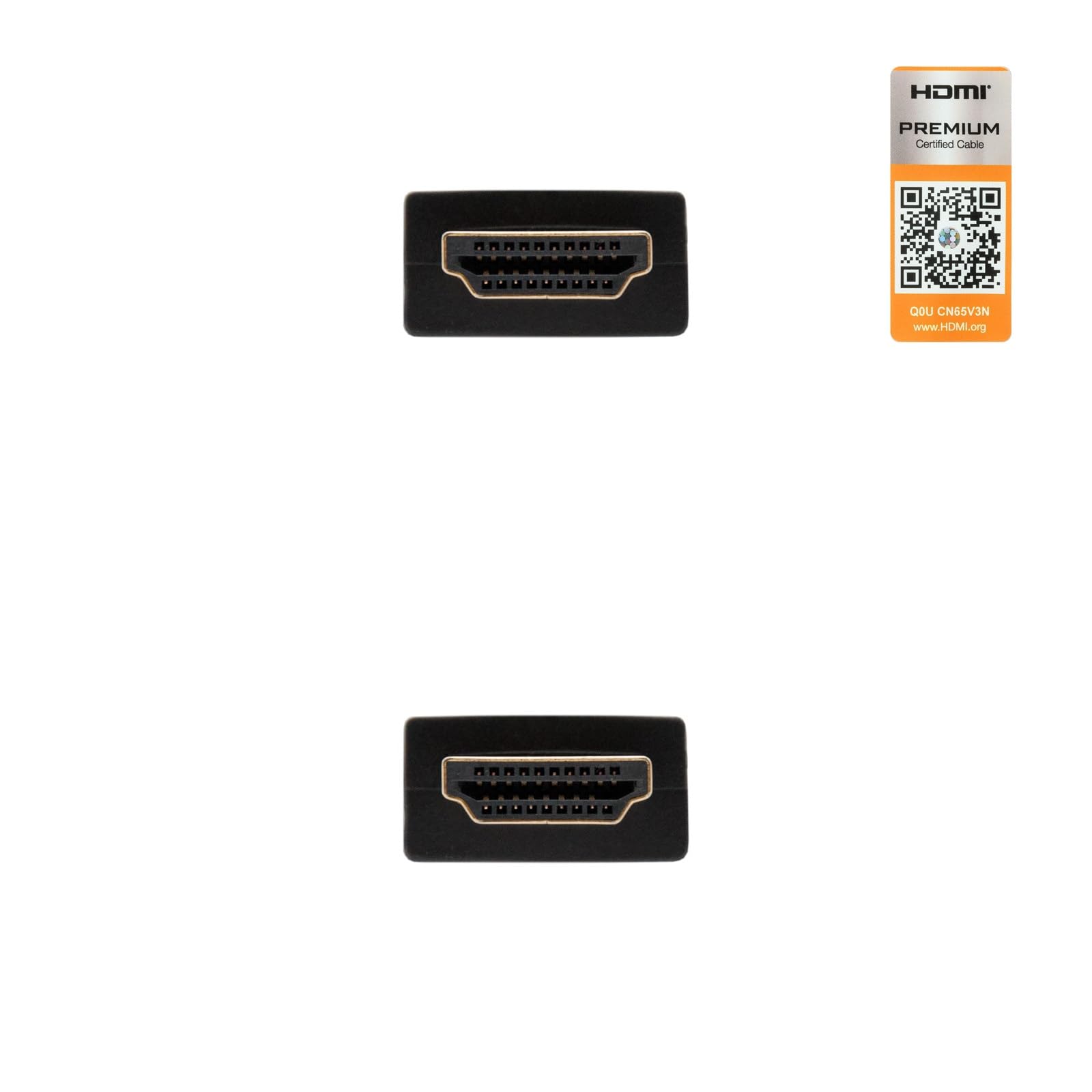 Certified HDMI v2.0 cable, supports 4K@60Hz, Type A Male to A Male connector, black, 2 m length, ideal for stable and high definition connection between devices.