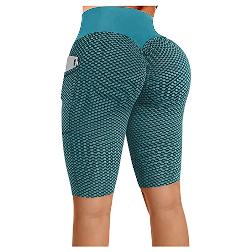Gillberry Leggings for Women Butt Lift Tummy Control with pockets, High Waist Yoga Pants Booty Bubble Workout Running Tights