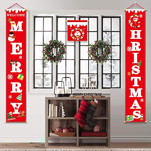 image for XILONG 3Pcs Christmas Decorations Outdoor Interior - MERRY HRISTMAS Po