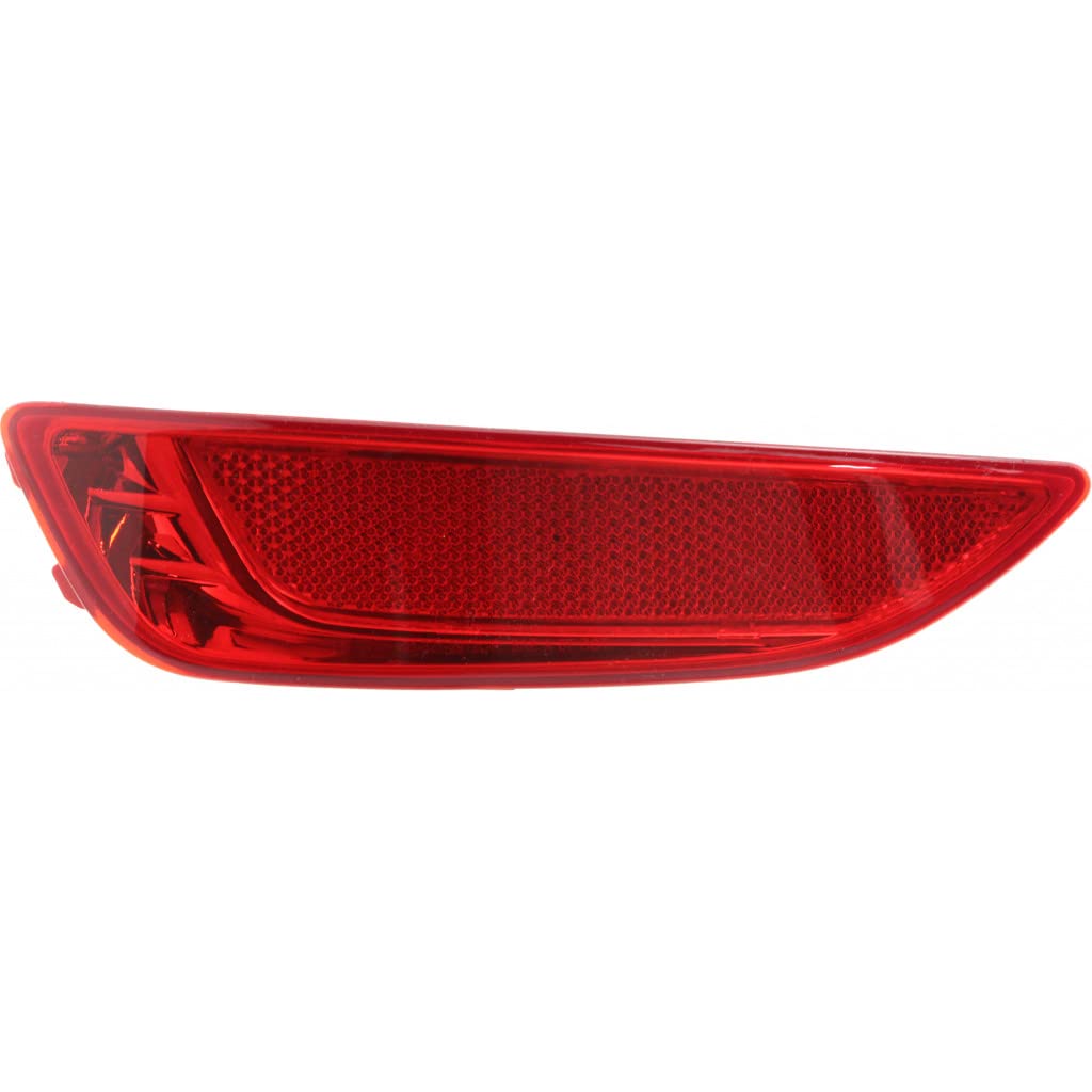 CarLights360 For Hyundai Accent Hatchback 2012-2016 Rear Bumper Reflector Driver Side CAPA Certified | HY1184104 | 92405 1R200