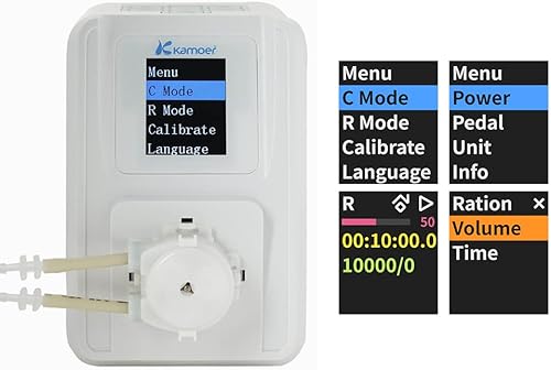 Miniatura 4 de Kamoer M1-DC Bomba peristáltica inteligente de 12 V Motor de CC variable de bajo flujo programable dosificación de líquido con control para acuario