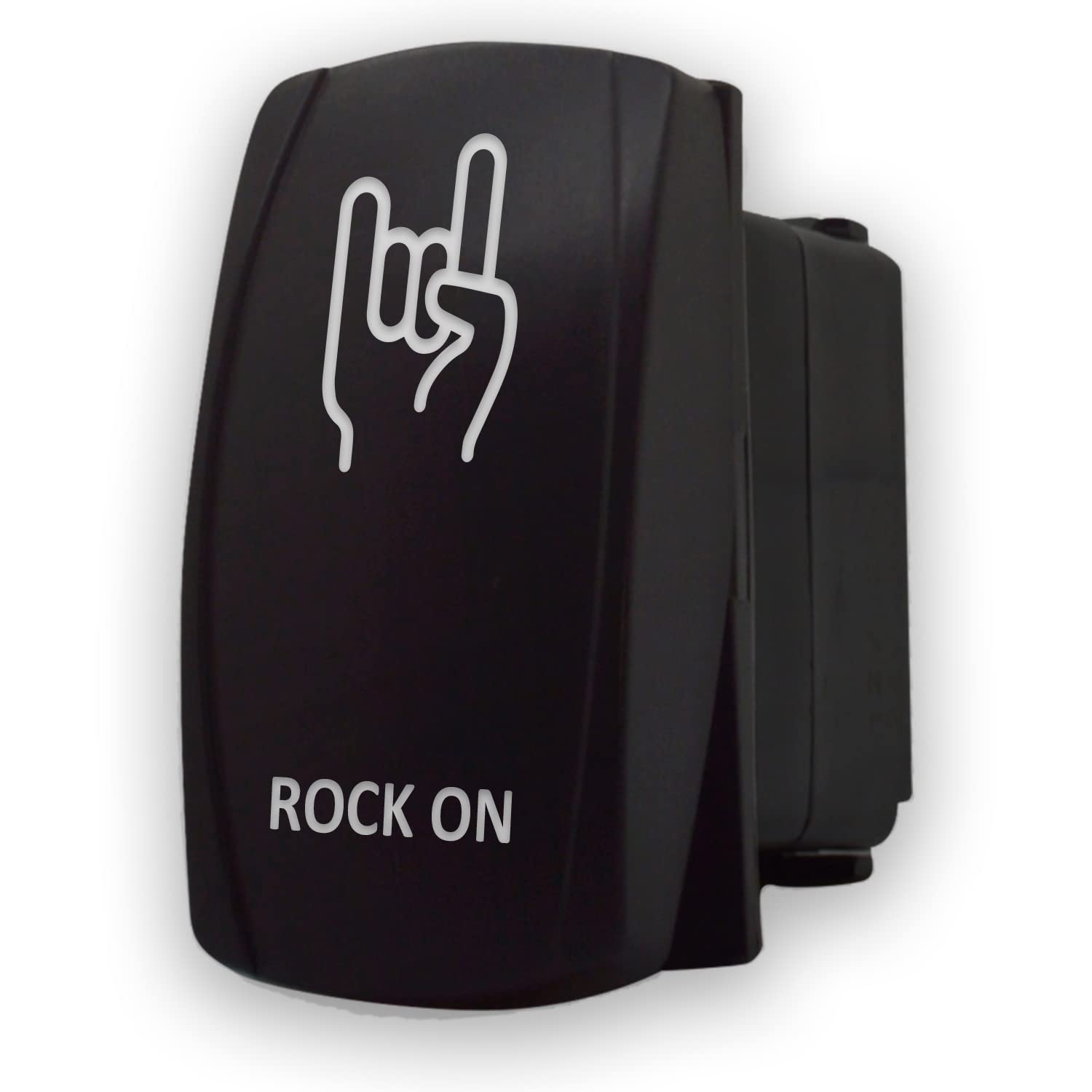 Car Truck Boat Accessory Switch Rock ON Blue Laser Etched 5-Pin DPST ...