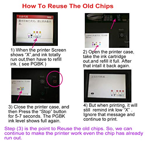 Hemaink 6 Bottles Ink And Ink Refill Tools Compatible For Canon Pgi-280 Cli-281 Pgi-280Xxl Cli-281Xxl For Pixma Ts9120 Ts8120 Ts8220 Ts8320 Printer (Pgbk,Bk,C,M,Y, Photo Blue) 6 Colors #TOP2