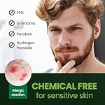 Herb For Men Mustache & Beard Dye (Dark Brown, 1 Pack), PPD-Free Ammonia-Free, Vegan with Natural Ingredients, Odorless, Gentle for Sensitive Skin, No Skin Irritation - Image 3