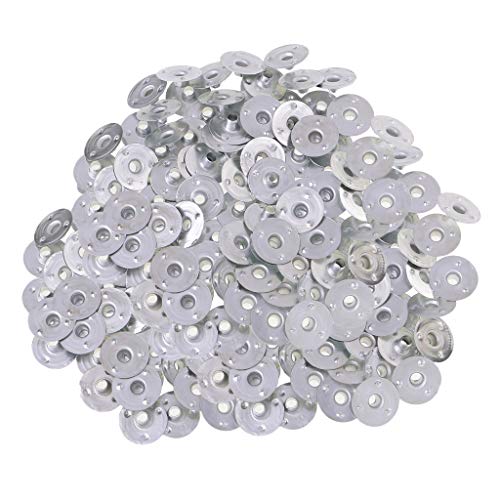 500 piezas mechas para velas con base metálica plateada miniatura 6