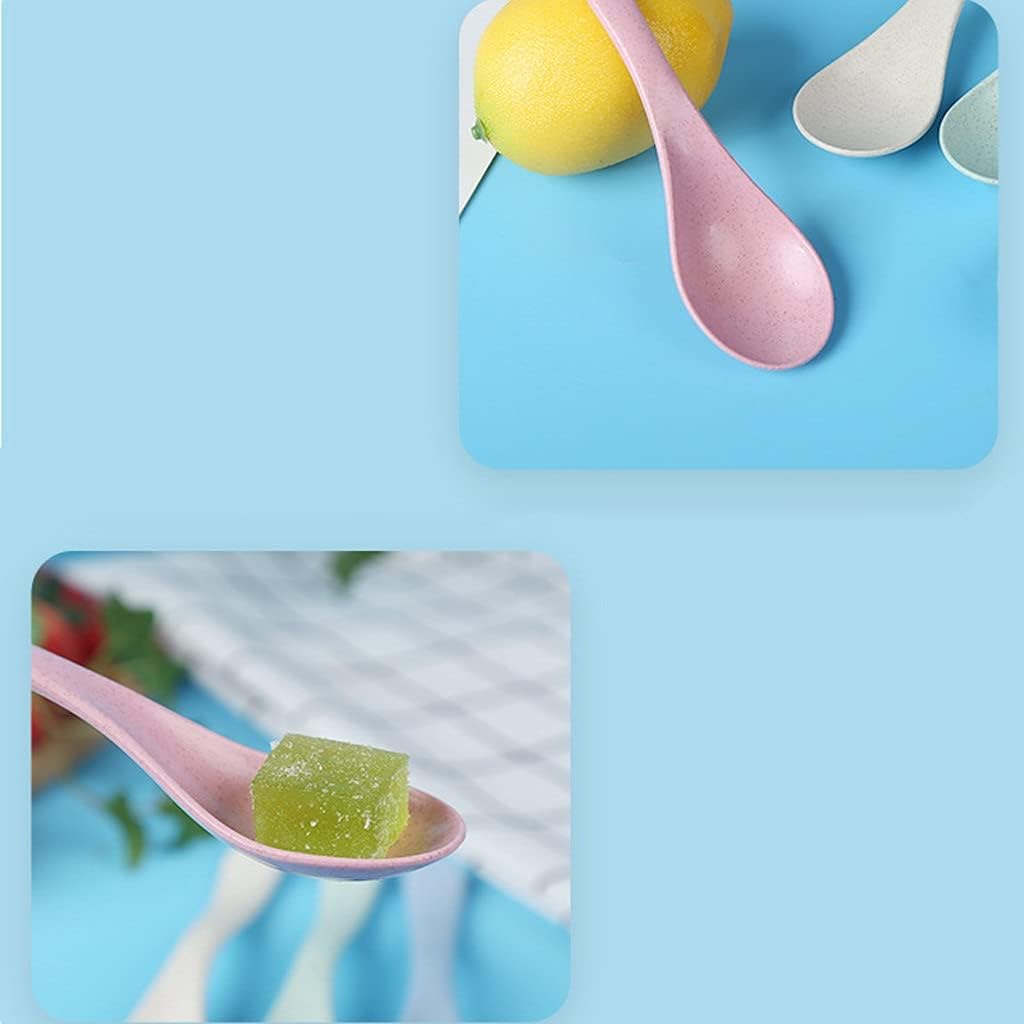 Spoons,soup spoons,Spoons for Cooking Kitchen Coffee Stirring Spoon PP Material Spoon Friend Gift Spoon Spoon Cake Dessert Spoon Dinner Spoon Teaspoons, 4 Pieces, Blue