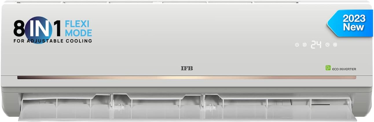 IFB 1.6 Ton 3 Star Inverter Split AC (Copper, Flexi 8-in-1 Convertible Cooling, HD Compressor, Smart Ready AC, 2023 Model, CI1931G223G1, Ivory Matte)