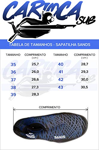Sapatilha Sands Azul Seasub Tamanho:39 (Para pés 40)