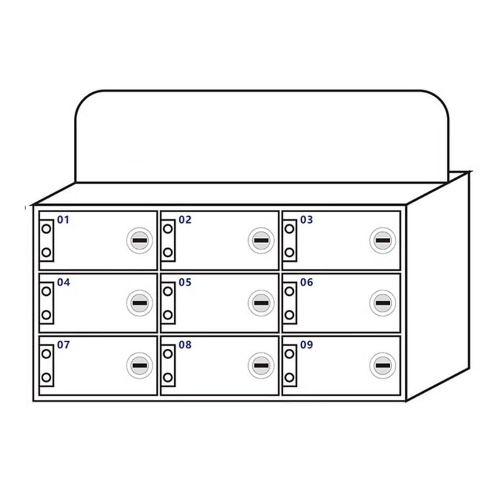 Casier de rangement pour téléphones portables en acrylique pour classe et atelier