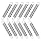 NICAVKIT 10 Stück Edelstahl Zugfedern mit Haken, Spannfeder Zugfeder 70mm freie Länge,Außendurchmesser 10mm,Drahtdurchmesser 1,2mm,Maximale Zugkraft 3.3KG - 1,2x10x70mm