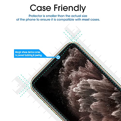 Image of amFiIm OneTouch for iPhone 11 Pro Screen Protector 5.8 inch Tempered Glass | Auto-Alignment, 30s Install, Bubble Free, 9H Hardness, Scratch & Drop Protection, HD Clear, Case Friendly, 2 Pack (11P-5.8'')