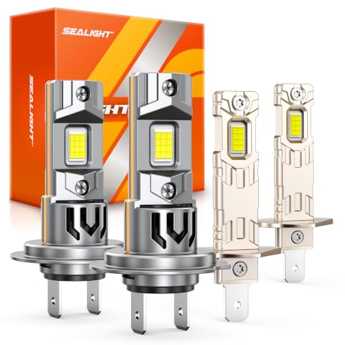 Image of SEALIGHT H1 H7 Light Bulbs Combo, 6500K White HID Car Lighting Kits