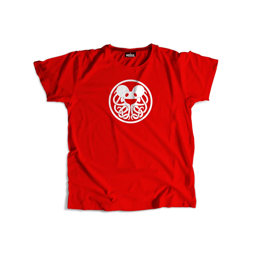 Mogul Deadmau5 Cthulu Unisex Round Neck Tee Red M