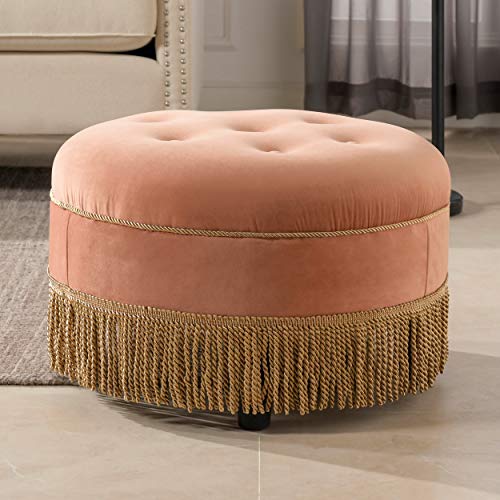 Flash Deals - 40% OFF Jennifer Taylor Home Yolanda Ottoman, Orange