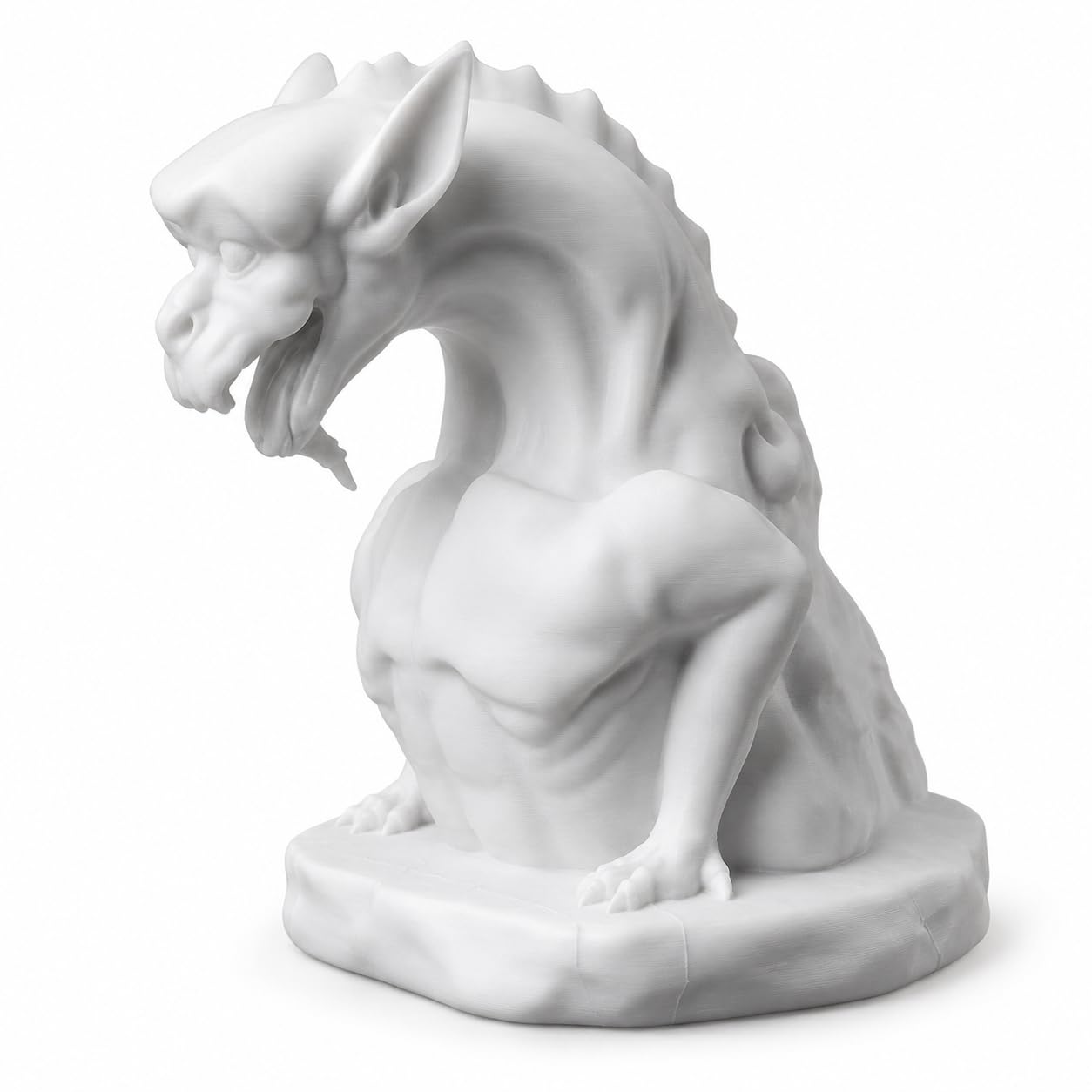 splash n color Gargoyle Statue Inspired by Cathedral Notre Dame from Paris – Gothic Architecture Sculpture | Detailed Chimera Figurine | Medieval Home Décor Accent | Bookshelf Mantle