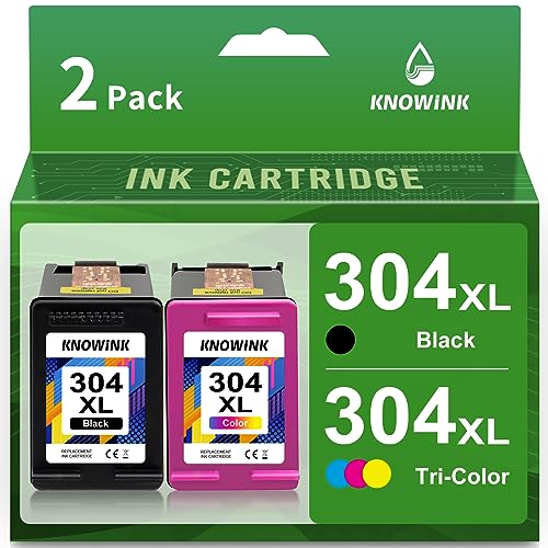 304 XL Cartouche d'encre Compatible avec Cartouche Encre HP 304XL Noir et Couleur pour HP Deskjet 3760 3762 2620 2625 2630 2635 2655 3700 3720 3755 Envy 5010...